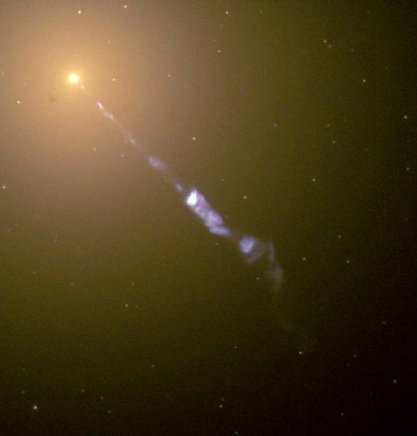 Hubble-Space-Telescope-Bild von M 87