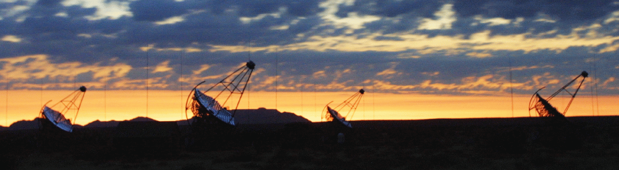 Photograph of the H.E.S.S. telescopes