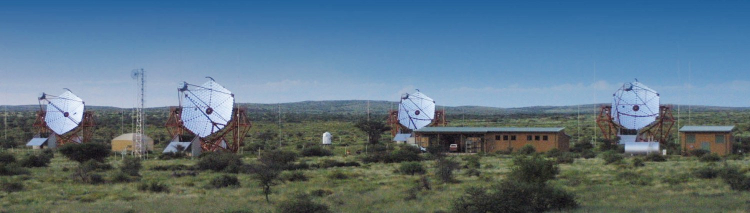 Photograph of the H.E.S.S. telescopes