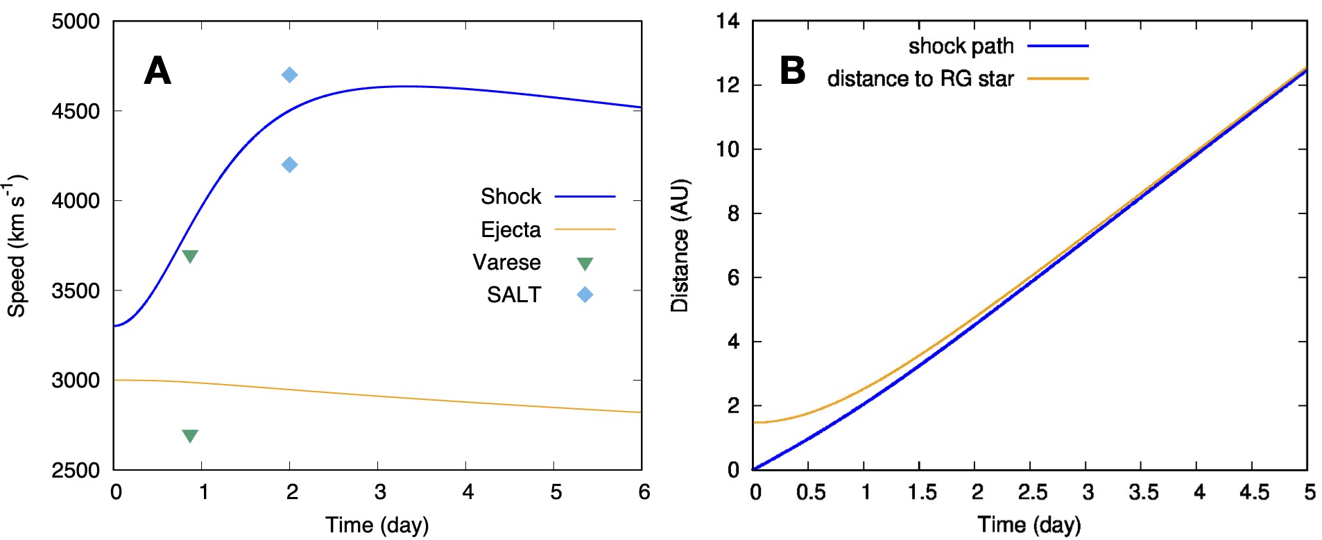 Shock evolution model