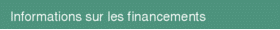 Informations sur les financements