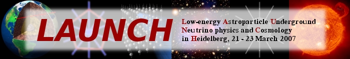 LAUNCH - Low-energy Astroparticle Underground Neutrino physics and Cosmology in Heidelberg